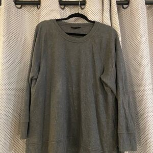 Jane and Delancey Gray Crew Neck Sweater